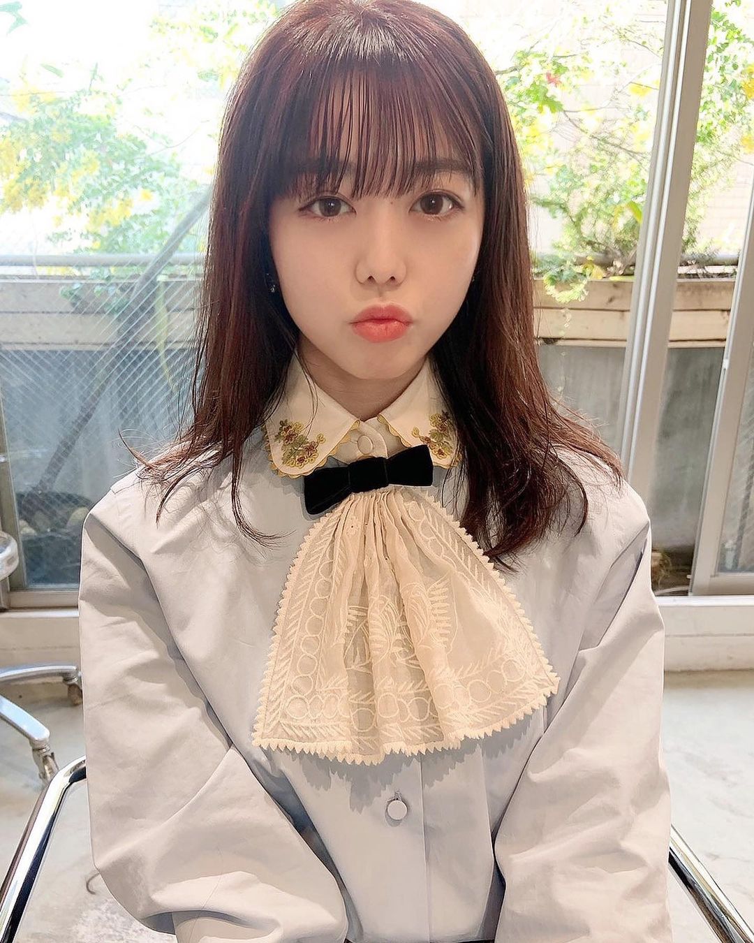 峯岸みなみ 可愛いお洋服を着る 可愛い髪にしてもらう そして ちょっとのアプリ加工 可愛くなった気分になれる魔法 Moe Zine