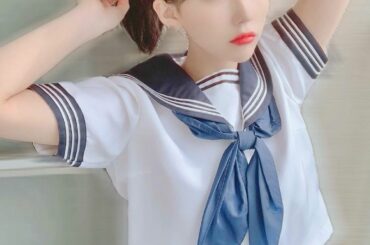 いつまで経っても青春っっ！.
.
.
演劇で着たセーラー服。先輩達が制服着るの恥ずかしいって言ってるのちょっと分かった気がする…。
まだ19だけど恥ずかしかった...