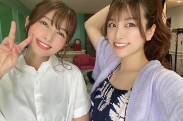 ヘアメ山中さんのポニテが神
衣装もぜんぶ可愛くてテンアゲでしたっ！

まいぷとふたり現場、新鮮で嬉しかった

#恵比寿マスカッツ#ポニーテール女...