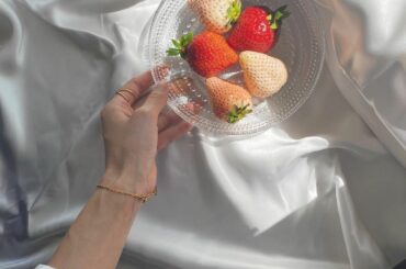 立派な苺をいただきました...