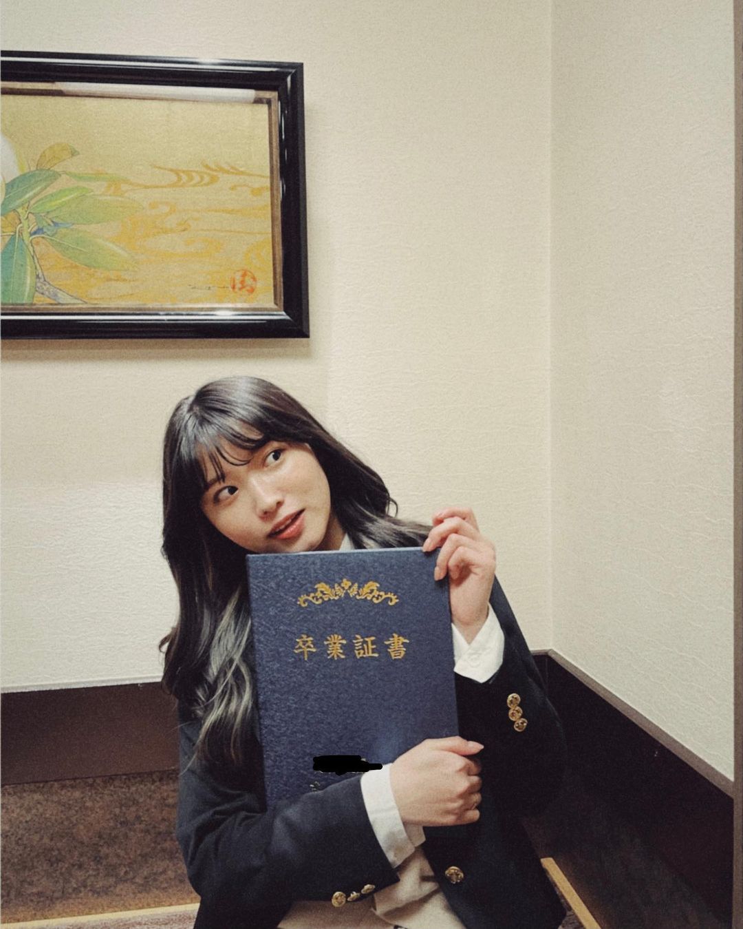 古田愛理 高校卒業しました 濃い あっという間の三年間でした 素敵な友達 先生に恵まれて幸せな高校生活を送る事が出来ました 貴重な三年間を有難うございました Moe Zine