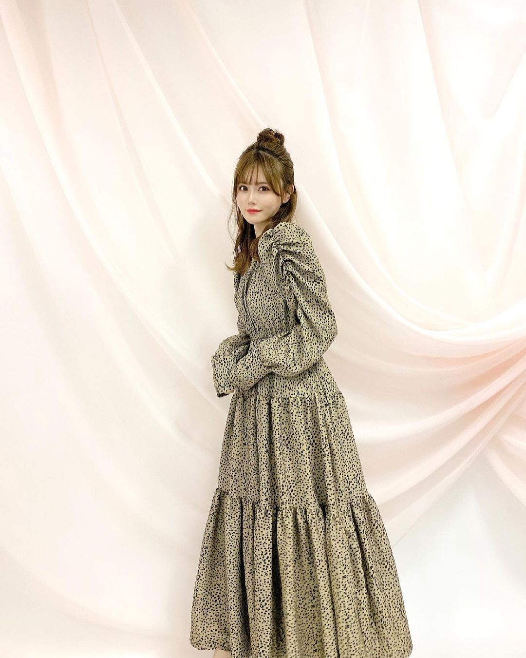 込山榛香 おnewのワンピース 形が可愛くてお気に入りです 皆さんは春服もう買えましたか 春服 ワンピース Grl Moe Zine