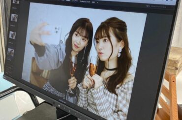 #エンジェルシャンパン の撮影の時の
オフショット

#武藤姉妹 #シャンパン #自撮り 
#ファーストシャンパン...