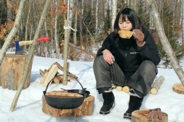 【Country Life】田舎の日常：庭飯：トライポッド