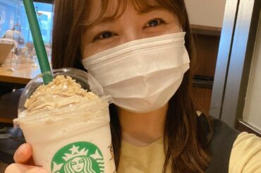 気になってたスタバの　#バナナアーモンドミルクフラペチーノ 飲めましたーーっ
うちの駅にはスタバがないので、「よし！月曜日のスタジオの近くにはある！」と先週から...