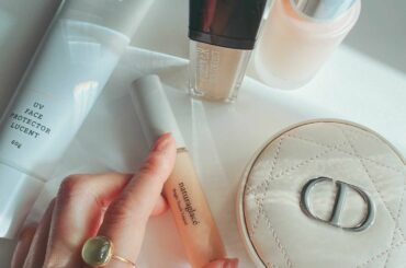 最近の薄付きベースメイク
・
なんとなく透けるような透明感がある肌が気分です。
・
@rmkofficial 
@diormakeup 
@naturaglac...