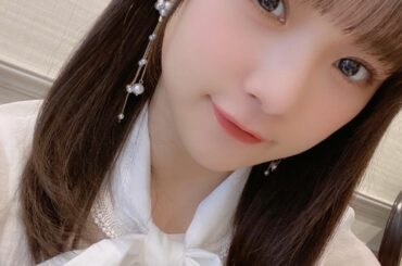 ﻿
｢がんばれないよ｣の衣装、可愛いんだ〜﻿
ピアスは自分で選んだお気に入り♪﻿
﻿
﻿
#juicejuice #稲場愛香 #まなかん #アイドル #idol...