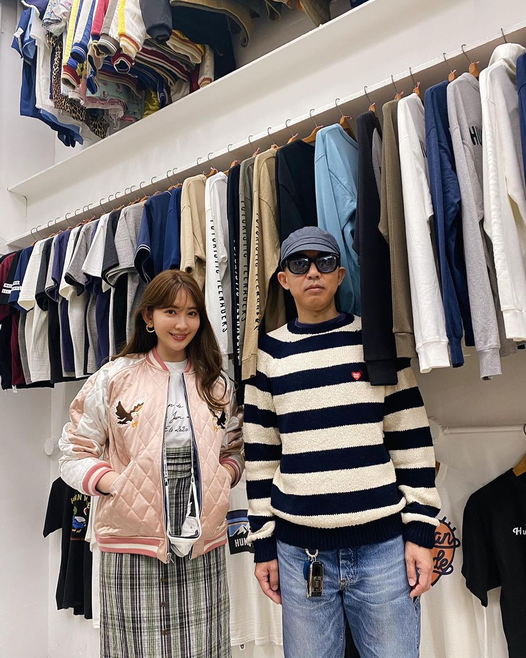 小嶋陽菜: HUMAN MADEのピンクはいつも可愛い NIGO®さん