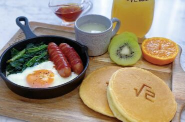 ホテルで食べた朝食が美味しかったのでパシャリ。...