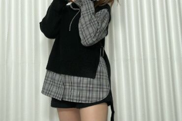 .
今日は とーってもいい事がありました♡
るんるん。

このトップスは ENVYMです
重ね着みたいなデザインなのに
簡単に1枚で着れるしかわいい好き

横か...