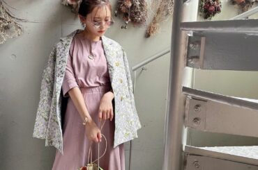 オトナピンク  #ゆいしふく﻿
らくちんシンプルなカットソーセットアップは﻿
柄小物で華やかさプラス  ﻿
﻿
set up： @fifth_store 
ja...