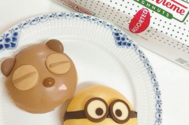 お家帰ってきたら
大好物のドーナツがありました。
ティムとボブ、お顔が可愛い

#クリスピークリームドーナツ #ミニオン #ティム 
#ドーナツ #お菓子 ...