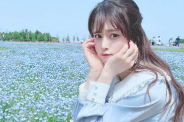 #ネモフィラ #ネモフィラ畑 #お花畑 #富田さとにわ耕園 #swankiss #お花畑コーデ...