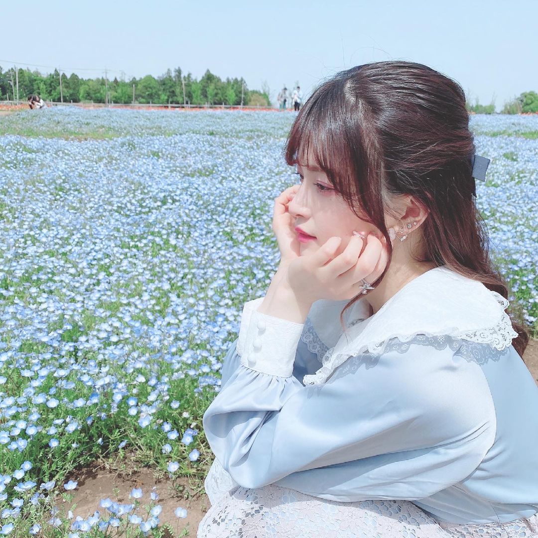 田北香世子 ネモフィラ ネモフィラ畑 お花畑 富田さとにわ耕園 Swankiss お花畑コーデ Moe Zine 田北香世子 ネモフィラ ネモフィラ畑 お花畑 富田さとにわ耕園 Swankiss お花畑コーデ Moe Zine