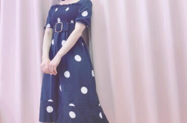 公演の日は1枚で着れるワンピース着ていくことが多いかも
ポニーテールとリボンもかわいー！...