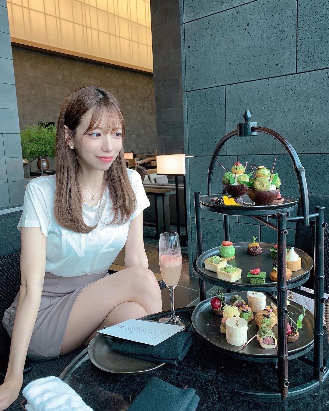 星島沙也加 アフタヌーンティー Afternoontea アマン東京 アマン東京アフタヌーンティー 女子会 カフェ Moe Zine