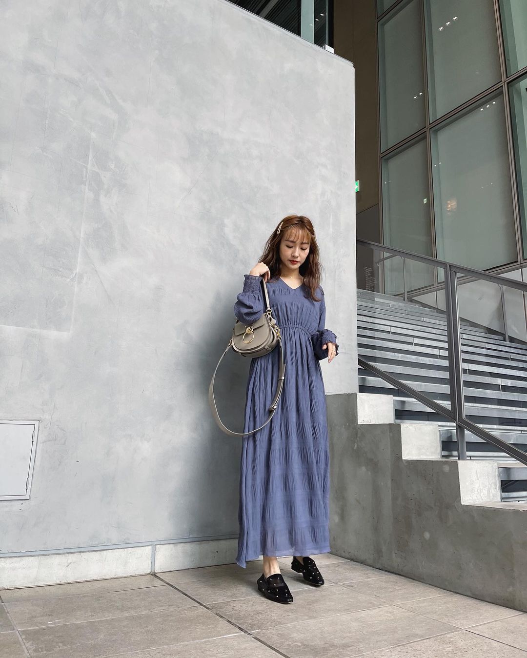 前田希美 のんの私服 N With のお気に入りコーデです マジョリカプリーツマキシワンピース 着るだけでテンションがあがる シルエットが綺麗な ワンピ 今 Moe Zine