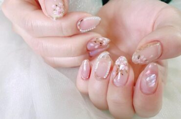 *
みぃちゃんの卒コンに合わせて
遅咲きの桜ネイルしてました激かわ
#nails...
