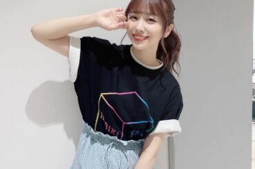 #ヒビキ箱イベ でした
チームYでギンガムチェックお揃いするために、あやさちゃんにスカート借りた！...