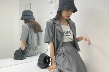 セットアップ大好き。
いつの日かののんの私服です。

今日めちゃくちゃ暑くないですか？
水分補給しっかりしてね☻

そしてApplewatchデビューしたのです...