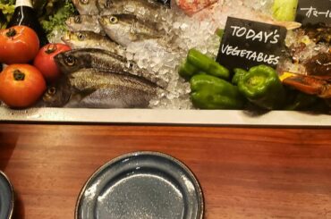 .
この間たくさん海鮮をたべたよ！
出来たばっかりのFISH MARKET EBISUにいってきた！
今日のお野菜と今日のお魚のディスプレイにわくわく！
全部美...