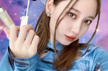 ももかちゃん( @momoka_nanbu )プロデュースの @mglit_official を早速使ってみたよ
キラキラのグロスがお気に入り！
(ちょっとカメ...