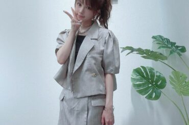 .
実は色違いで購入していた @jouetie_official  のセットアップ

いつも舞台の稽古場にはジャージで行くけん、私服で行ったら「違和感！」って言...