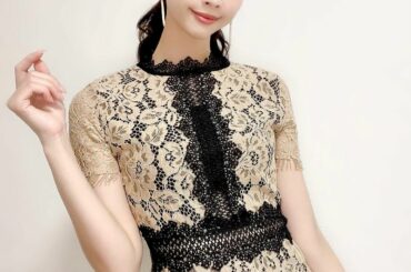 .
.
.
.
久しぶりの @cavadeles さんのワンピ
.
総レース＆程良い丈感で
とってもきれい
.
色が落ち着いているので
どんなシーンでも着れるの...