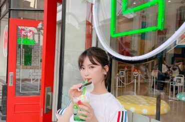 ⁡
ハリウッド大通りにある
マリオ・カフェ＆ストア
⁡
スイーツもあったけど、
ルイージのクリームソーダにした
⁡
#時差投稿
#usj  #adidas
#ユ...