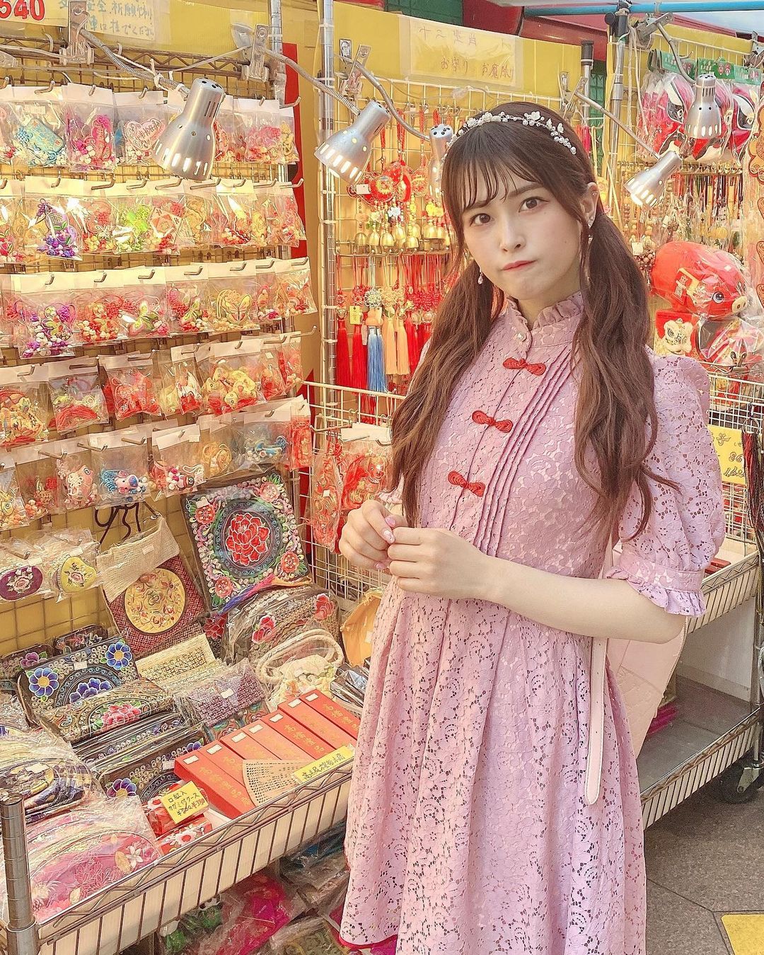 田北香世子 中華街 Manontokyo のチャイナワンピが可愛すぎ 中華街 横浜中華街 Manontokyo チャイナワンピース チャイナ服 Moe Zine