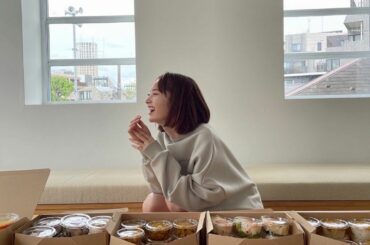 ケータリング前にして嬉しそう笑...