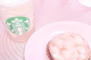 しばらくこれのことで頭がいっぱいだったので！念願！ #goピーチフラペチーノ #ピーチタルト #スタバ #スターバックス #フラペチーノ #桃...