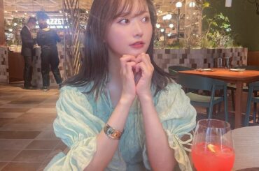 ナチュラルに指ハートつくってたの図
⁡
#ゆいしふく は @crayme_official の
ミントドレスにハラコミュール
透明感でるアイシーカラーがとてもか...