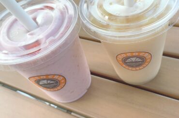 *
*
何味のスムージーが好き？
*
*
#サンマルクカフェ #saintmarccafe #練乳いちごバナナスムージー #白桃スムージー #スムージー...