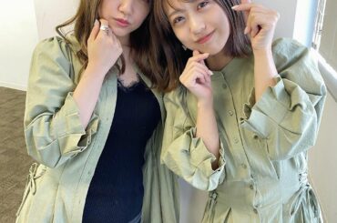 オンラインお話し会2日目
今日は @katorena_ktrn ちゃんと
お洋服お揃いでした

丈短いのでれなっちの着こなし方かわい！
お勉強になりました！！笑...