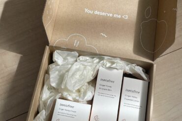 innisfree様のジンジャーハニーライン
　ちょうど季節の変わり目でスキンケアの保湿力見直そうと思ってたので使ってみました~︎
特にジンジャーハニーモイスト...