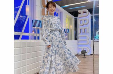 *
先週火曜の衣装です！
かわいい柄でした

このあと夜9時〜アベプラです！

#ABEMAPrime#アベプラ#衣装...