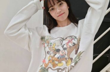 𓂃𓍯
moussyのDisneyのトレーナー！
一目惚れして買った

#JELLY #私服 
#moussy 
#disney...