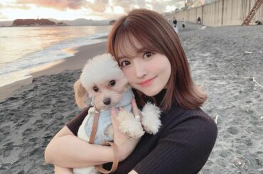 こないだ休日にまろとおでかけ
(みみとくぅはトリミング︎)

初めての海でびびりなまろは
ずっと私にひっつき虫してて可愛かった

リードなしでも全然どこも行かな...