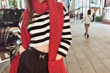 Ginza Tokyo
It's too early to wear the coat, so I got a red @chanelofficial 

銀座...