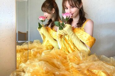 今年のHalloweenはベルになりました
⁡
⁡
ディズニーランドに美女と野獣エリアが
出来てから、ずっとベルになりたかったんです
⁡
早くDハロ行けると良い...