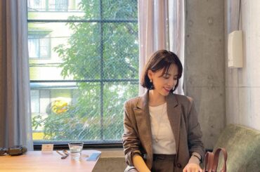 沢山コメントありがとうございますボブヘアーも楽しみます！
・
髪を切ると普段のファッションが新鮮に感じるのがおもしろいよね。
jacket pants @roo...