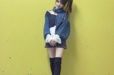 .
今年 初ニット
ニットも短パンもブーツも
ぜーーんぶ  #SPIRALGIRL さん

このニーハイブーツ、靴下みたいな感じで好きな長さに調節出来るし
足も...