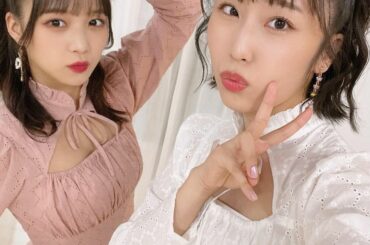 まなるるイベントの衣装可愛すぎるんだよ…！！
⁡
⁡
#juicejuice #稲場愛香 #まなかん #アイドル #idol 
#段原瑠々 ちゃん #まなるる...