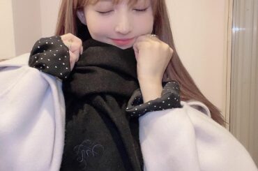 マフラーぬくぬく...