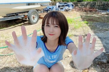 .
発売日までちょこちょこ
オフショット載せていきます︎

こちらは噂の泡で洗車ショットです

#洗車 #水着 #オフショット #宮古島...