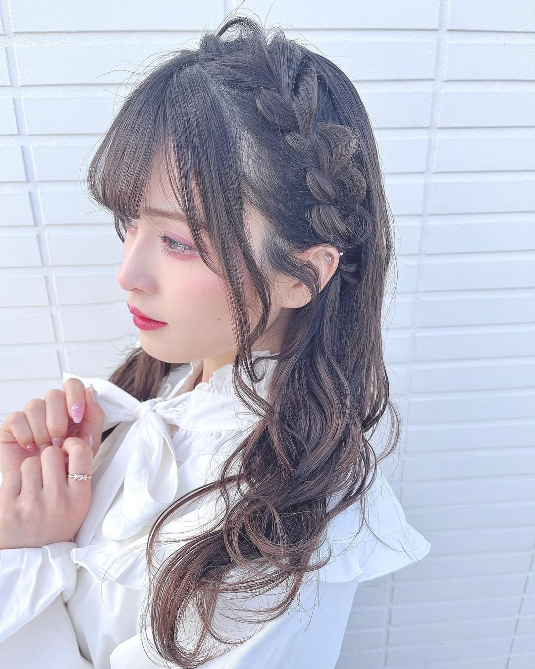 田北香世子 ふわふわ編み込みカチューシャ Yudai T0 さんにアレンジして頂きました ヘアアレンジ 編み込みアレンジ 編み込み カチューシャ Moe Zine