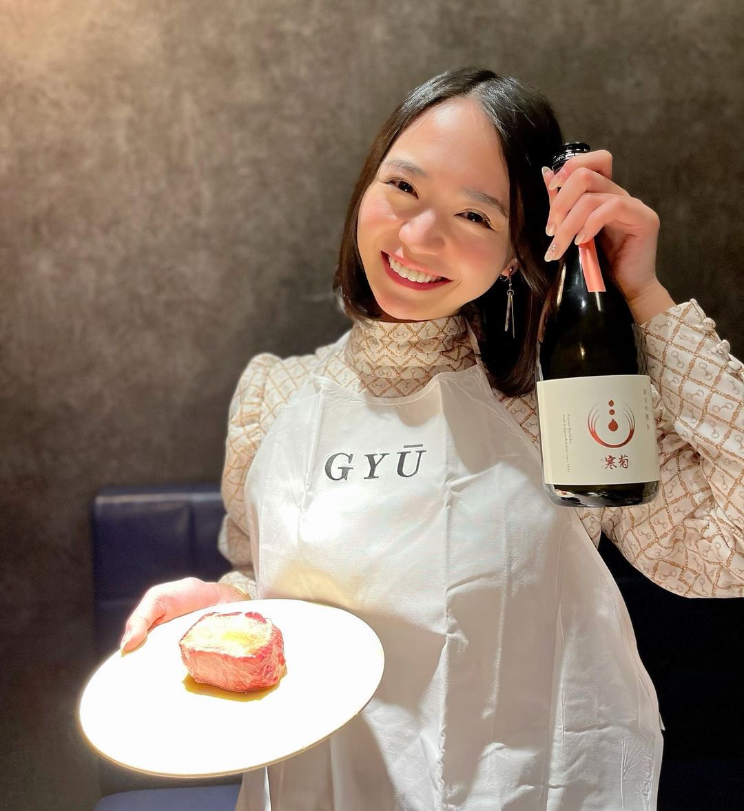 緑川静香 先日船橋にある完全個室の焼肉を食してきました もちろん日本酒と しーたん日本酒録 寒菊銘醸 千葉 総乃寒菊 純米吟醸 香りもちょうどよくバランス良き Moe Zine