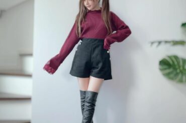 .
なかなかサイズ･形が好みのショートパンツ見つけられんやったけど出会ってしまった
ウエスト緩めやけんニットみたいな分厚いやつでもイン出来るよ

でもこの形でも...