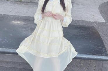 黄色のワンピース
#swankiss...